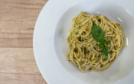 Pesto Soslu Linguine